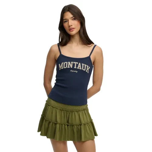 슈퍼드라이 Athletic 에센셜 그래픽 Print Cami 나시 티셔츠 142979778