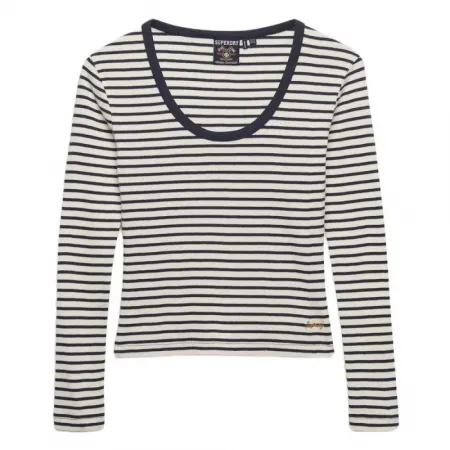 슈퍼드라이 Athletic 에센셜 Striped 긴팔 티셔츠 142979785