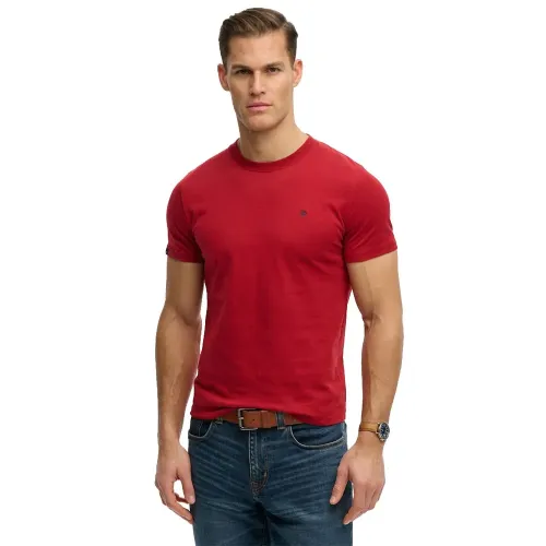 슈퍼드라이 에센셜 SDCO Logo 엠브로이더드 반팔 티셔츠 142979811