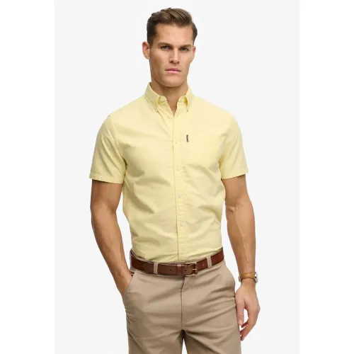 슈퍼드라이 에센셜 Oxford 반팔 셔츠 142979827