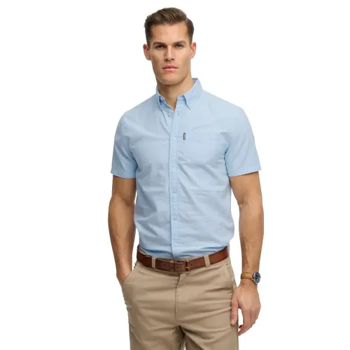 슈퍼드라이 에센셜 Oxford 반팔 셔츠 142979828