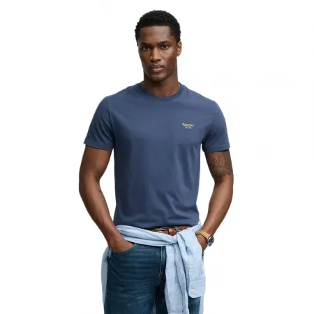 슈퍼드라이 에센셜 Serif Logo 엠브로이더드 반팔 티셔츠 143015369