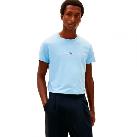 타미힐피거 로고 반팔 티셔츠 143021486