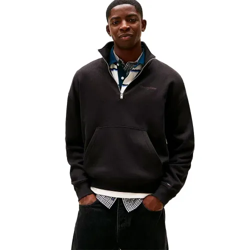 타미힐피거 90S Script 하프 지퍼 스웨터 143021714