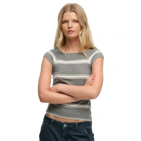 슈퍼드라이 Athletic Off Shoulder Pattern 반팔 셔츠 143062965