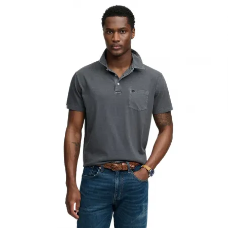 슈퍼드라이 클래식 코튼 Linen 반팔 폴로 셔츠 143062978