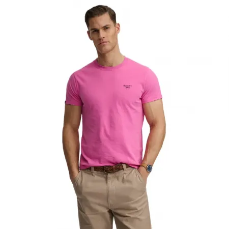 슈퍼드라이 에센셜 Serif Logo 엠브로이더드 반팔 티셔츠 143063004