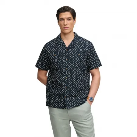 슈퍼드라이 프리미엄 Printed Beach 반팔 셔츠 143063054