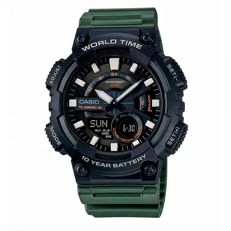 카시오 AEQ-110W-3A 52.2mm 10ATM Quartz Analogue/Digital 시계 143076594