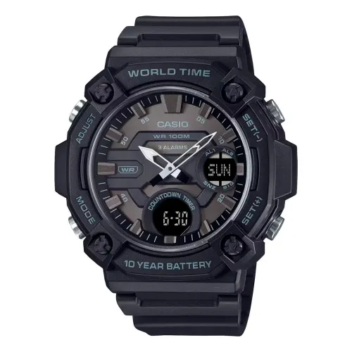 카시오 AEQ-120W-1B 53.3mm 10ATM Quartz Analogue/Digital 시계 143076596