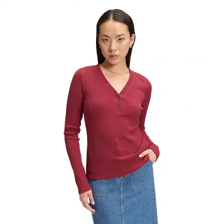 LEE 와플 Henley 슬림 Fit 긴팔 티셔츠 143181697