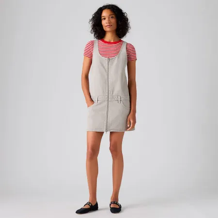 리바이스 Mini Zip Dress 나시 짧은 원피스 143234217
