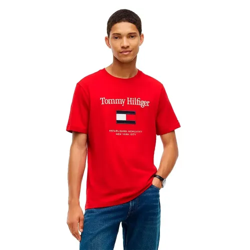 타미힐피거 Embroidery Flag 반팔 티셔츠 143267642