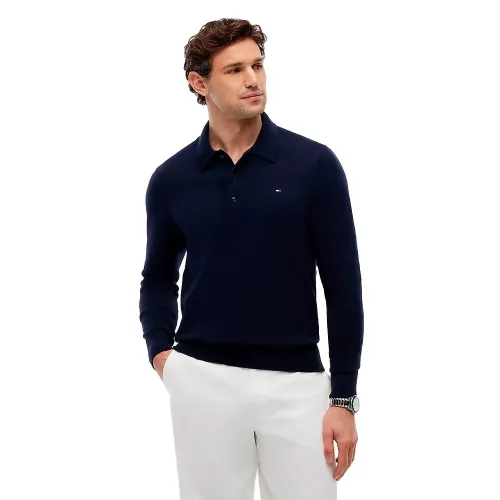 타미힐피거 MW0MW36519 Cashmere 긴 소매 폴로 143320154