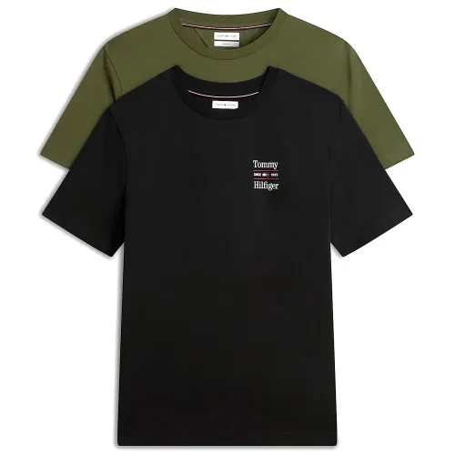 타미힐피거 MW0MW45091 반팔 티셔츠 2 팩 143321320