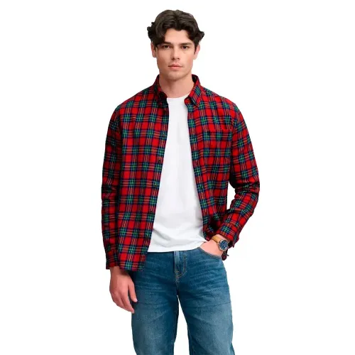 슈퍼드라이 코튼 Lumberjack 긴팔 셔츠 143323753