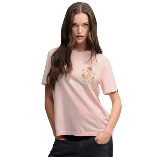 슈퍼드라이 크레스트 Embellished 반팔 티셔츠 143323780
