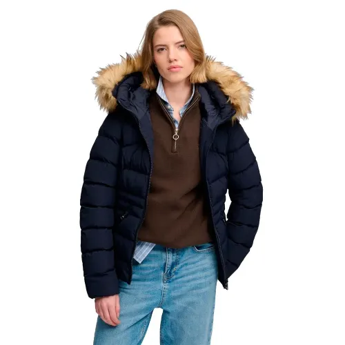 슈퍼드라이 Faux Fur Fuji 패디드 자켓 143323863