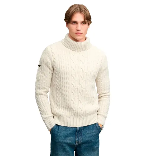 슈퍼드라이 Jacob Cable Roll Neck 점퍼 스웨터 143323961
