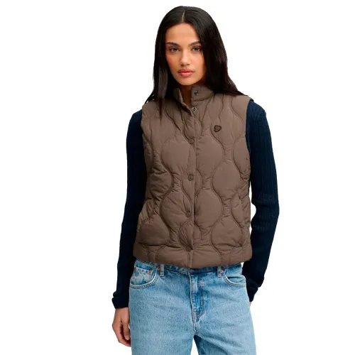 슈퍼드라이 Onion Quilt Crinkle 스냅 조끼 143324034
