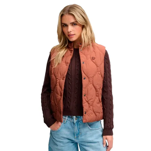 슈퍼드라이 Onion Quilt Crinkle 스냅 조끼 143324035