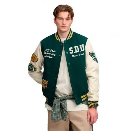슈퍼드라이 빈티지 패치ed Varsity 자켓 143324305
