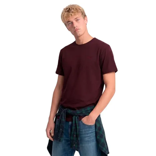 슈퍼드라이 에센셜 Serif 로고 반팔 티셔츠 143364966