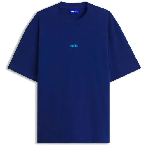 휴고 보스 Nalono 10250555 블루 반팔 티셔츠 143433236