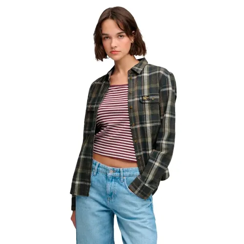 슈퍼드라이 Lumberjack 체크 Flannel 긴팔 셔츠 143540725