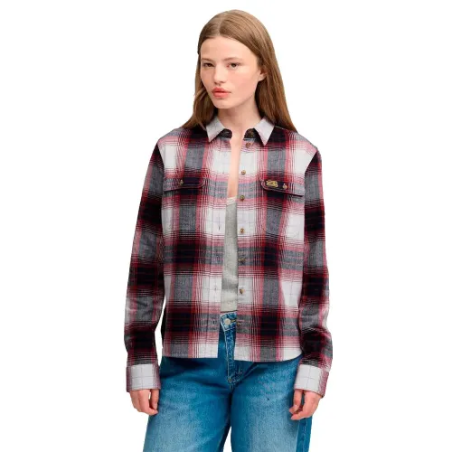 슈퍼드라이 Lumberjack 체크 Flannel 긴팔 셔츠 143540727