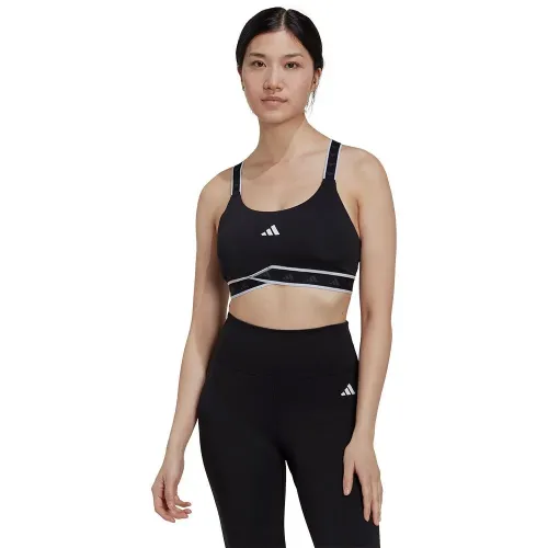 아디다스 Powerimpact Medium-Support Techfit 스포츠 브라 2138970887