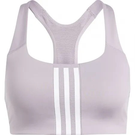 아디다스 Powerimpact 3 Stripes 미디엄 임팩트 스포츠 브라 2140502081