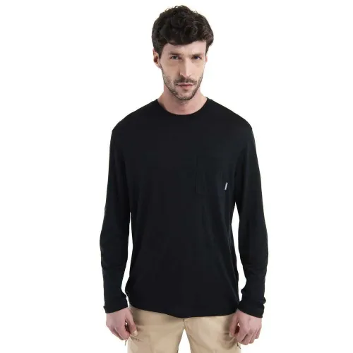 ICEBREAKER 메리노 150 Tech Lite III Relaxed Pocket 긴팔 티셔츠 2140597006