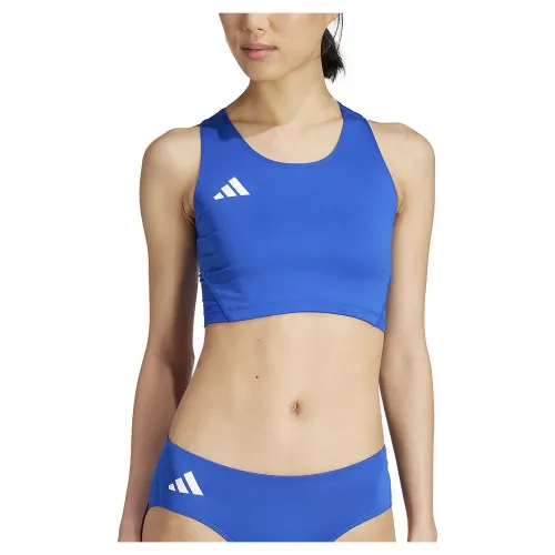 아디다스 Adizero Essentials Crop 스포츠 탑 2141585123