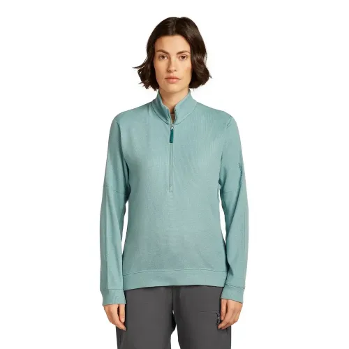 아이스브레이커 메리노 Blend 260 Waffle Knit Wander 하프 지퍼 스웨터 2142317306
