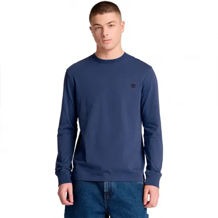 팀버랜드 Dunstan River Tree Embroidered 슬림 긴팔 티셔츠 2143338892