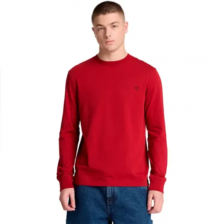 팀버랜드 Dunstan River Tree Embroidered 슬림 긴팔 티셔츠 2143338893
