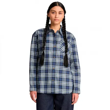 팀버랜드 미드웨이트 Flannel 포켓 긴팔 셔츠 2143339057