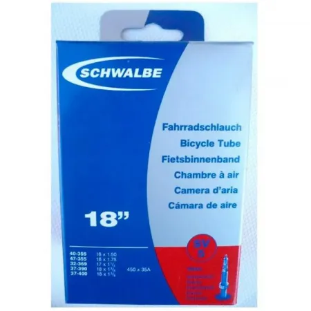 SCHWALBE 450A/18 X 1.75 Presta 내부 튜브 3136349390