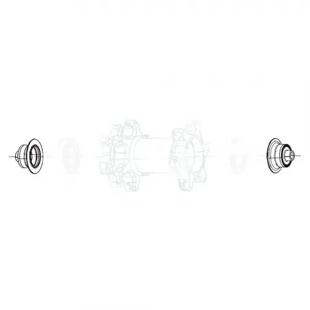 ZIPP Front Caps 77 디스크 QR 부싱 3136474319