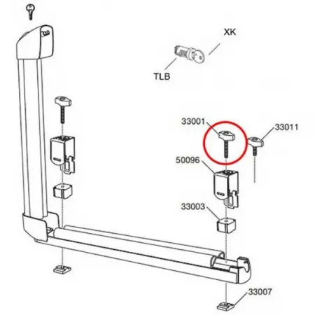 툴레 Screw M6x35 mm 33001 725/728 예비 부품 3136934460