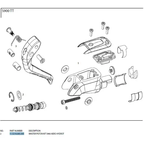 스램 Master Piston Kit S-900 Aero Hydrot 레버 3137076041