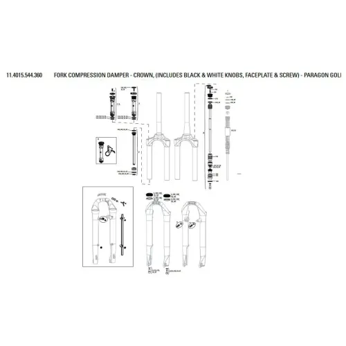 락샥 금 압축 댐퍼 크라운 Paragon A1 3137670275
