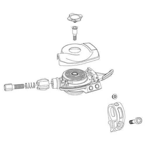스램 GX DH Right Black/Polar Shift Lever Trigger Cover Kit 커버 캡 3137670645