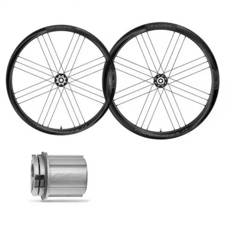 캄파놀로 Shamal C21 2-Way Fit Carbon Disc 튜블리스 로드 휠 세트 3137754976