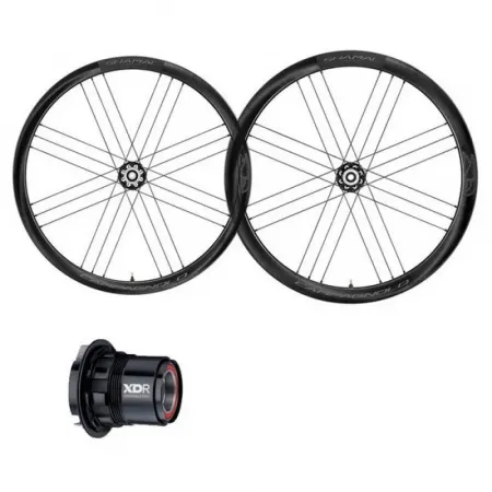 캄파놀로 Shamal C21 2-Way Fit Carbon Disc 튜블리스 로드 휠 세트 3137754977