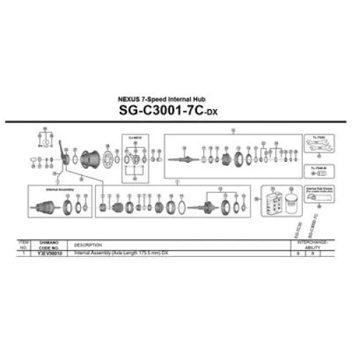 시마노 DX SG-C3001-7C 스케이트보드 부싱 3137974316