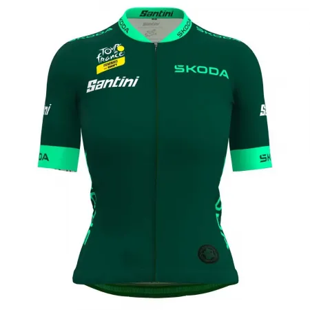산티니 Tour De France Femme Avec Zwift Best Sprinter Leader 반팔 져지 3139699235