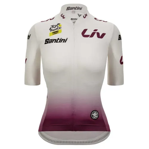 산티니 Tour De France Femme Avec Zwift Best Young Leader 반팔 져지 3139699236
