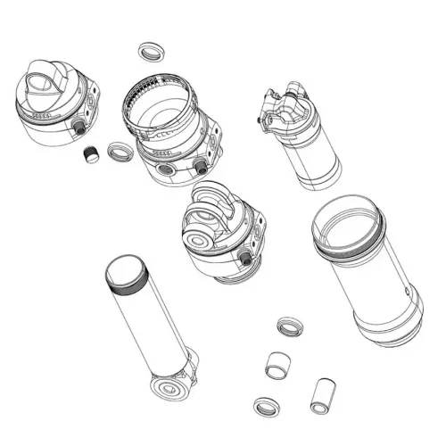 락샥 Vivid Trunnion 40 C1+ 2024+ 리어 쇼크 아이렛 키트 3140374067